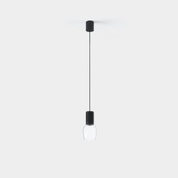 Lámpara Colgante Iris Surface Glass 15º 6.3 Blanco cálido - 3000K CRI 90 ON-OFF Blanco/Gris/Transparente IP20 412lm Leds C4 New
