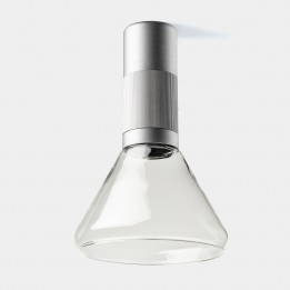 Plafon Iris Surface Cone 35º 18.1 Blanco cálido - 3000K CRI 90 ON-OFF Gris/Gris/Transparente IP23 1827lm Leds C4 New
