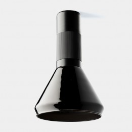 Plafon Iris Surface Cone 15º 6.3 Blanco cálido - 3000K CRI 90 ON-OFF Negro/Negro/Negro IP23 567lm Leds C4 New