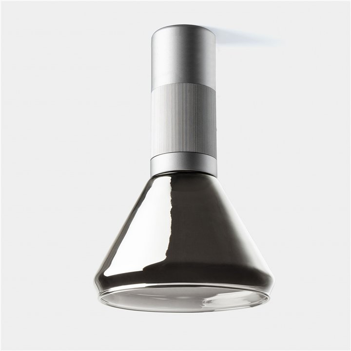 Plafon Iris Surface Cone 15º 6.3 Blanco cálido - 3000K CRI 90 ON-OFF Gris/Gris/Gris IP23 567lm Leds C4 New