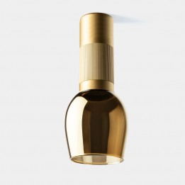 Plafon Iris Surface Glass 15º 6.3 Blanco cálido - 3000K CRI 90 DALI-2 Oro/Oro/Oro IP23 412lm Leds C4 New