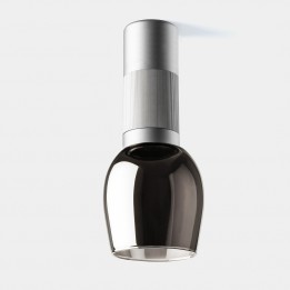 Plafon Iris Surface Glass 15º 6.3 Blanco cálido - 3000K CRI 90 ON-OFF Gris/Gris/Gris IP23 412lm Leds C4 New
