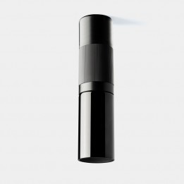Plafon Iris Surface Pipe 15º 6.3 Blanco cálido - 3000K CRI 90 ON-OFF Negro/Negro/Negro IP23 431lm Leds C4 New
