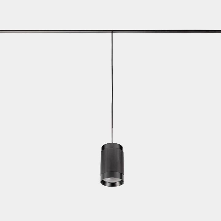 Lámpara Colgante Iris Pendant Cone 35º Bajo Voltaje 17.3 Blanco cálido - 3000K CRI 90 DALI Negro 1827lm Leds C4 New