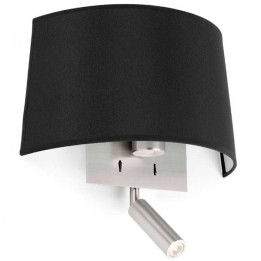 Apliques de pared negros con LED lectura Faro VOLTA