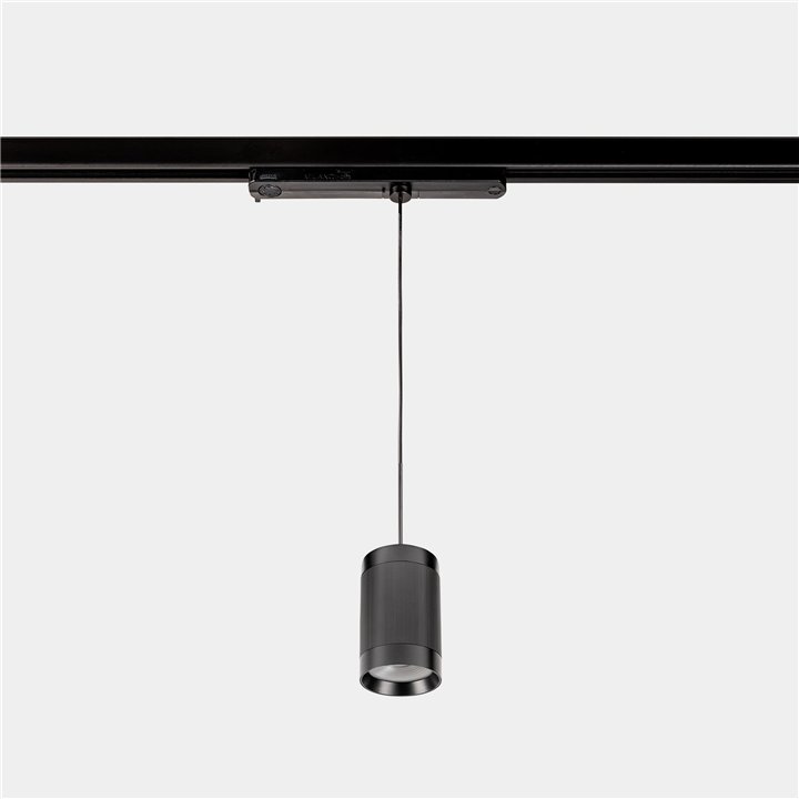 Lámpara Colgante Iris Track Glass 50º 18.1 Blanco cálido - 3000K CRI 90 DALI-2 Negro IP20 1266lm Leds C4 New