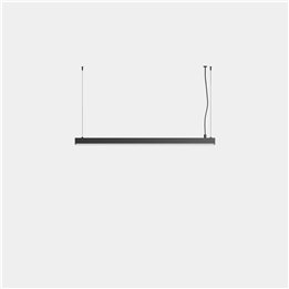 iluminación Sistema Lineal Apex Lineal Simple Pendant 1025mm Blanco cálido - 2700K CRI 90 ON-OFF Negro IP20 1042lm Leds C4 New