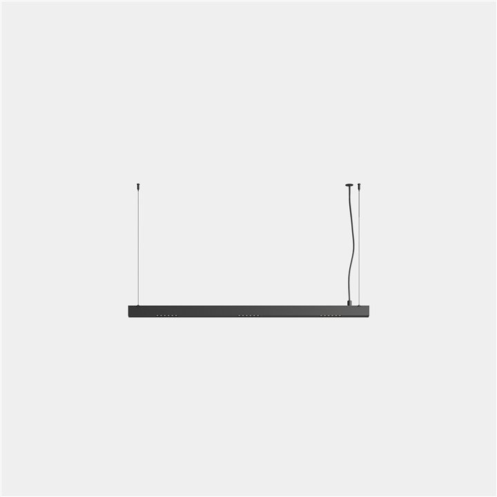 iluminación Sistema Lineal Apex Lineal Simple Pendant 1025mm Blanco cálido - 3000K CRI 90 ON-OFF Negro IP20 1563lm Leds C4 New