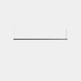 iluminación Sistema Lineal Apex Lineal Simple Pendant 3050mm Blanco neutro - 4000K CRI 90 ON-OFF Negro IP20 3126lm Leds C4 New