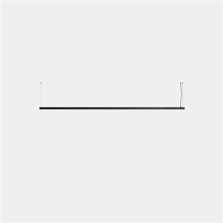 iluminación Sistema Lineal Apex Lineal Simple Pendant 3050mm Blanco cálido - 2700K CRI 90 ON-OFF Negro IP20 4689lm Leds C4 New