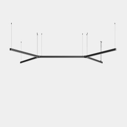 iluminación Sistema Lineal Apex "H" Pendant Blanco cálido - 2700K CRI 90 ON-OFF Blanco IP20 5210lm Leds C4 New