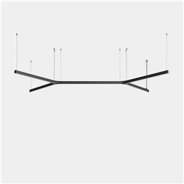 iluminación Sistema Lineal Apex "H" Pendant Blanco cálido - 2700K CRI 90 ON-OFF Blanco IP20 5210lm Leds C4 New