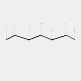 iluminación Sistema Lineal Apex "WW" Pendant Blanco cálido - 2700K CRI 90 ON-OFF Blanco IP20 6252lm Leds C4 New