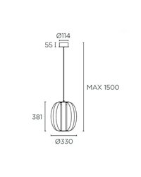Lámpara Colgante LED Ø275mm Leds-C4 DREAM