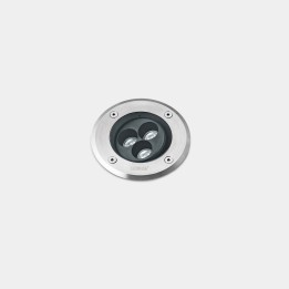 Lámpara Empotrable de suelo IP66-IP67 Gea Power LED Pro Ø125mm Efficiency LED 7 Blanco cálido - 3000K ON-OFF Acero inoxidable AI