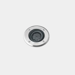 Lámpara Empotrable de suelo IP66-IP67 Gea Power LED Pro Ø125mm Comfort LED 2.5 Blanco cálido - 3000K ON-OFF Acero inoxidable AIS