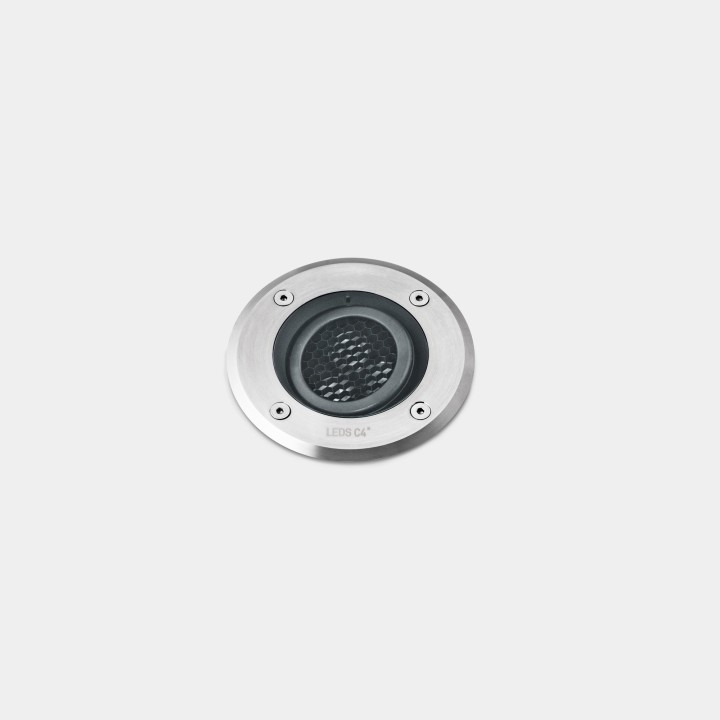 Lámpara Empotrable de suelo IP66-IP67 Gea Power LED Pro Ø125mm Comfort LED 7 Blanco cálido - 2700K ON-OFF Acero inoxidable AISI 