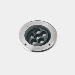Lámpara Empotrable de suelo IP66-IP67 Gea Power LED Pro Ø185mm Efficiency LED 14.2 Blanco cálido - 3000K ON-OFF Acero inoxidable
