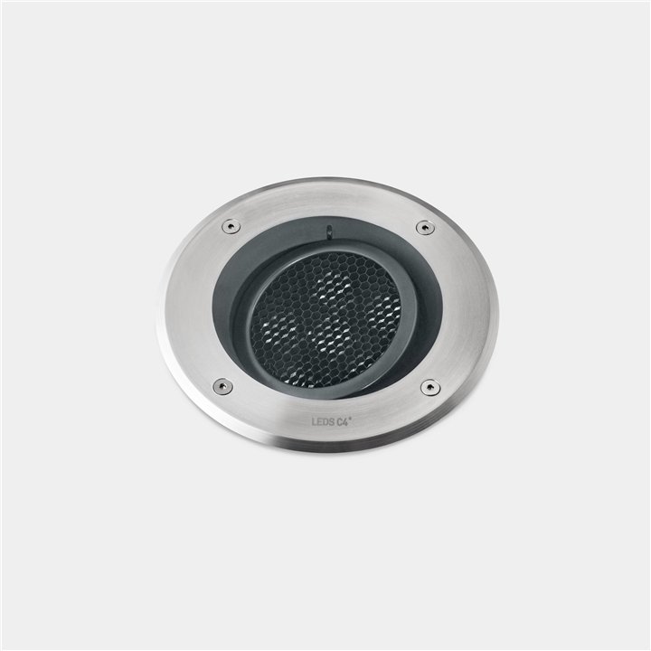 Lámpara Empotrable de suelo IP66-IP67 Gea Power LED Pro Ø185mm Comfort LED 14.2 Blanco cálido - 3000K ON-OFF Acero inoxidable AI