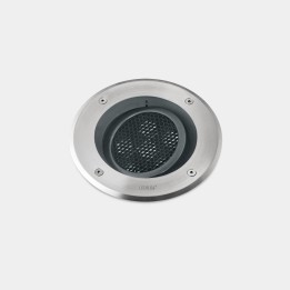 Lámpara Empotrable de suelo IP66-IP67 Gea Power LED Pro Ø185mm Comfort LED 14.2 Blanco cálido - 3000K ON-OFF Acero inoxidable AI