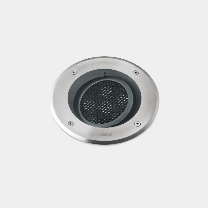 Lámpara Empotrable de suelo IP66-IP67 Gea Power LED Pro Ø185mm Comfort LED 14.2 Blanco cálido - 3000K ON-OFF Acero inoxidable AI