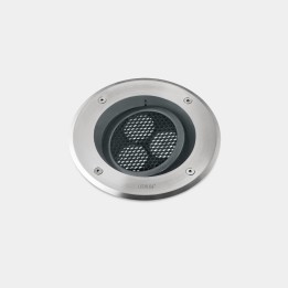 Lámpara Empotrable de suelo IP66-IP67 Gea Power LED Pro Ø185mm Comfort LED 7 Blanco cálido - 3000K ON-OFF Acero inoxidable AISI 