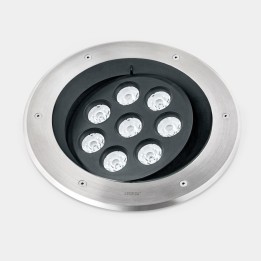 Lámpara Empotrable de suelo IP66-IP67 Gea Power LED Pro Ø300mm Efficiency LED 18 Blanco neutro - 4000K ON-OFF Acero inoxidable A