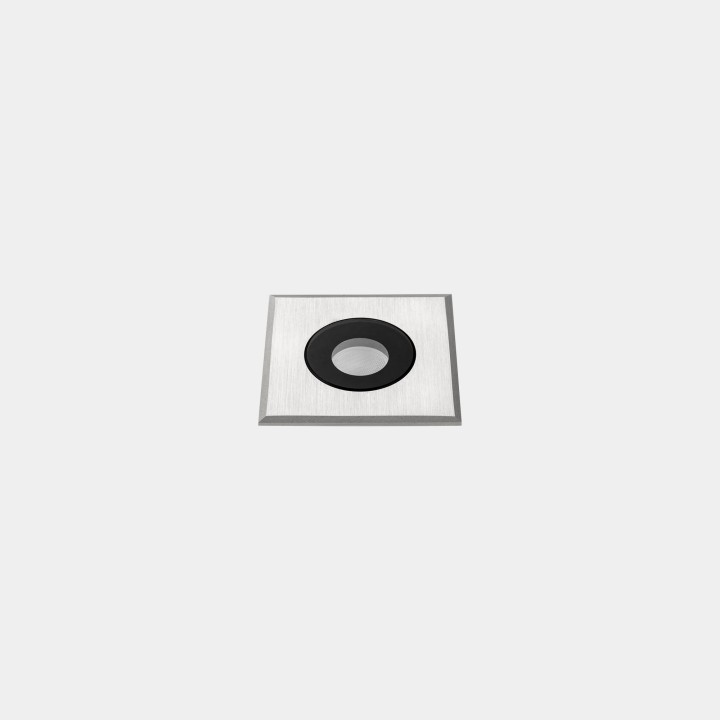 Lámpara Empotrable de suelo IP66-IP67 Max Mini Square LED 2.5 Blanco cálido - 3000K Acero inoxidable AISI 316 87lm Leds C4 New