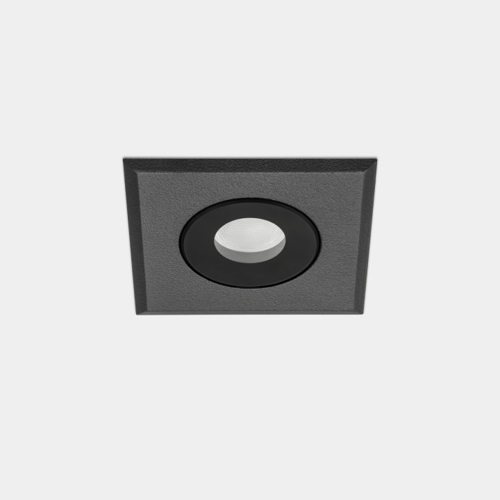Downlight IP66 Max Mini Square LED 2.2 Blanco cálido - 2700K Negro 158lm Leds C4 New