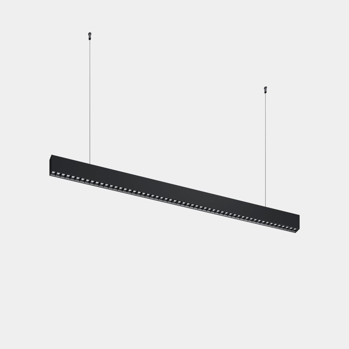 iluminación Sistema Lineal Infinite Slim Continuidad Pendant 1120mm 28.7 3000K CRI 90 DALI-2/PUSH Negro IP40 2949lm Leds C4 New