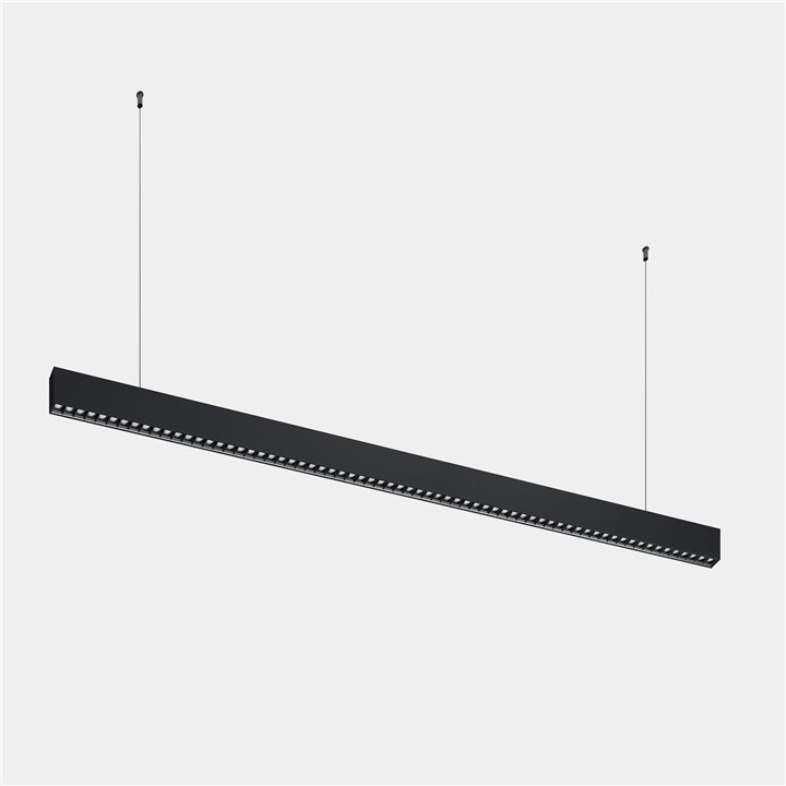 iluminación Sistema Lineal Infinite Slim Continuidad Pendant 1680mm 43.1 4000K CRI 90 ON-OFF Negro IP40 4656lm Leds C4 New
