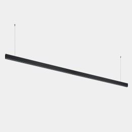 iluminación Sistema Lineal Infinite Slim Continuidad Pendant 2800mm 71.4 3000K CRI 90 ON-OFF Negro IP40 7372lm Leds C4 New