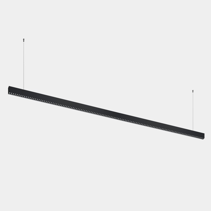iluminación Sistema Lineal Infinite Slim Continuidad Pendant 2800mm 71.4 3000K CRI 90 ON-OFF Negro IP40 7372lm Leds C4 New