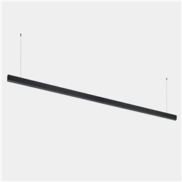 iluminación Sistema Lineal Infinite Slim Continuidad Pendant 2800mm 71.4 4000K CRI 90 ON-OFF Negro IP40 7760lm Leds C4 New