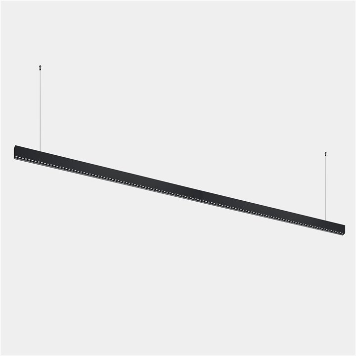 iluminación Sistema Lineal Infinite Slim Continuidad Pendant 2800mm 71.4 4000K CRI 90 ON-OFF Negro IP40 7760lm Leds C4 New