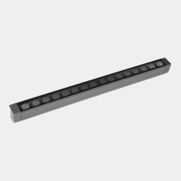iluminación Sistema Lineal IP65 Cube Pro Linear Comfort 1000mm Surface LED 95 Blanco cálido - 3000K DALI/PUSH Gris urbano 7110lm