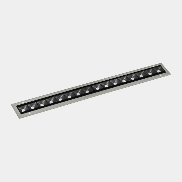 iluminación Sistema Lineal IP65-IP67 Cube Pro Linear Efficiency 1000mm Recessed LED 64 RGBW DMX RDM Gris 3808lm Leds C4 New