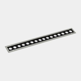 iluminación Sistema Lineal IP65-IP67 Cube Pro Linear Efficiency 1000mm Recessed LED 95 Blanco cálido - 3000K DALI/PUSH Gris 8888