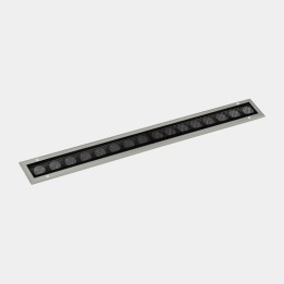 iluminación Sistema Lineal IP65-IP67 Cube Pro Linear Comfort 1000mm Recessed LED 64 RGBW DMX RDM Gris 3136lm Leds C4 New