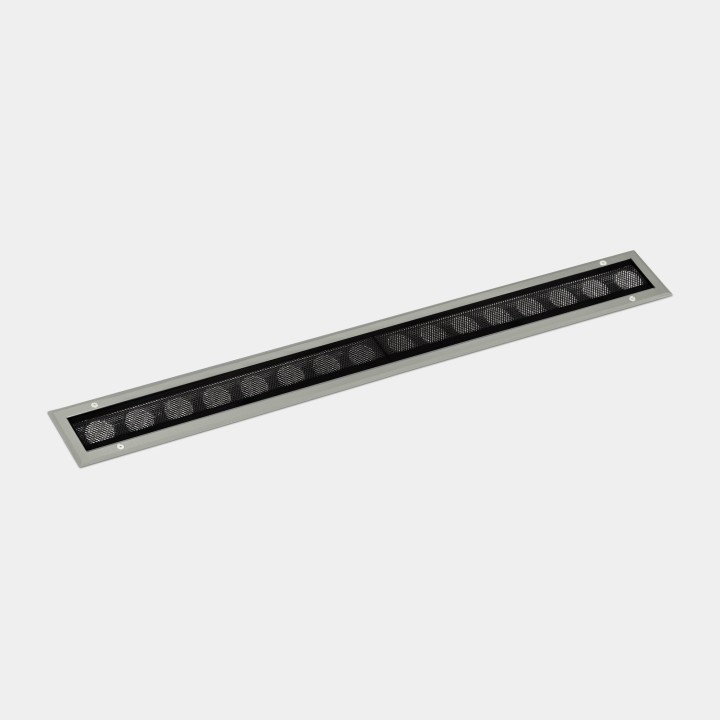 iluminación Sistema Lineal IP65-IP67 Cube Pro Linear Comfort 1000mm Recessed LED 67.6 Blanco cálido - 3000K Gris 5056lm Leds C4 