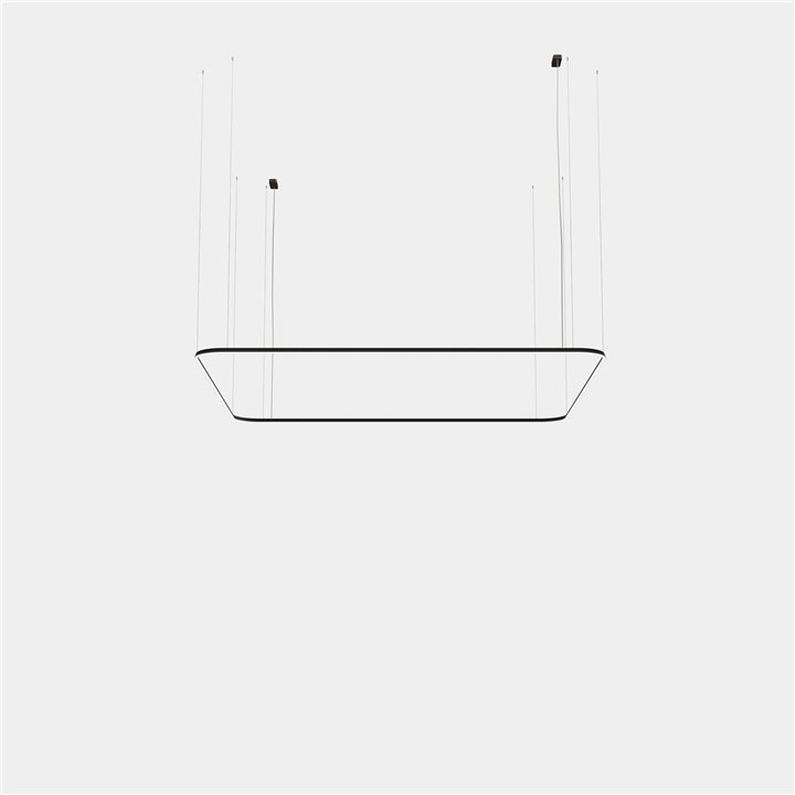 Lámpara Colgante Geometric Square Surface 4000x4000mm LED 315 Blanco neutro - 4000K DALI-2 Oro 22085lm Leds C4 New