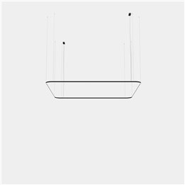 Lámpara Colgante Geometric Square Surface 4000x4000mm LED 315 Blanco neutro - 4000K 0-10V Negro 22085lm Leds C4 New