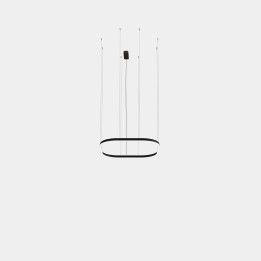 Lámpara Colgante Geometric Square Surface 1000x1000mm LED 72 Blanco neutro - 4000K ON-OFF Oro 4978lm Leds C4 New