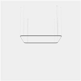 Lámpara Colgante Geometric Square Mini 4000x4000mm LED 315 Blanco cálido - 2400K ON-OFF Oro 16973lm Leds C4 New