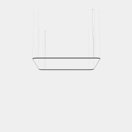 Lámpara Colgante Geometric Square Mini 4000x4000mm LED 315 Blanco cálido - 3000K DALI-2 Blanco 20449lm Leds C4 New