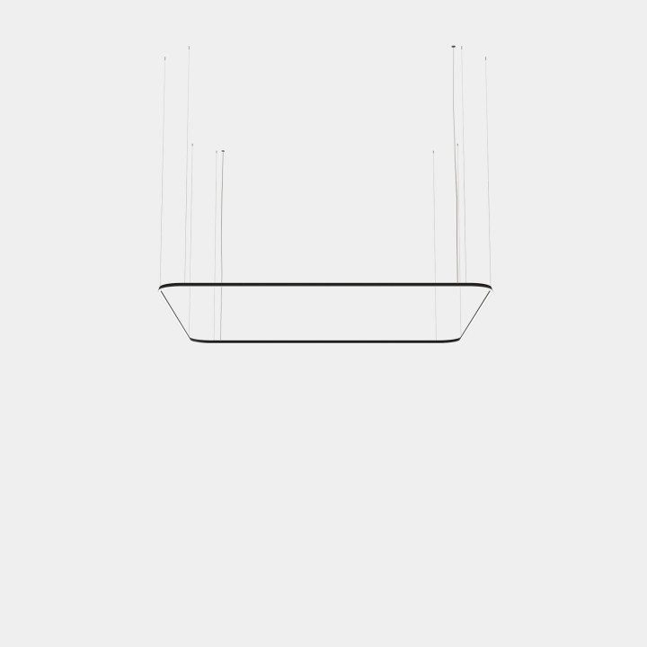 Lámpara Colgante Geometric Square Mini 4000x4000mm LED 315 Blanco cálido - 3000K DALI-2 Blanco 20449lm Leds C4 New