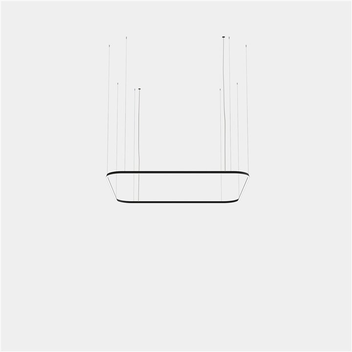 Lámpara Colgante Geometric Square Mini 2500x2500mm LED 195 Blanco cálido - 2400K DALI-2 Oro 10399lm Leds C4 New