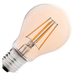 Bombilla LED Regulable E27 Standard A55 5W 400Lm Ambar Filamento