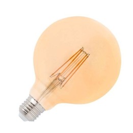 Bombilla LED Regulable E27 Globo G125 5W 400Lm Ambar Filamento