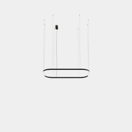 Lámpara Colgante Geometric Rectangle Surface 1600x1000mm LED 255 Blanco cálido - 3000K 0-10V Blanco 16489lm Leds C4 New